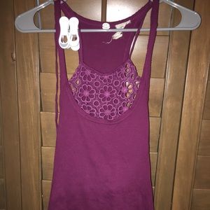 Free People Maroon Top